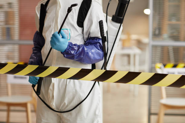 Professional Biohazard Cleanup technician working in Fort Bridger, WY